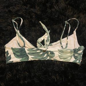 Rip curl palm tree tie bikini top